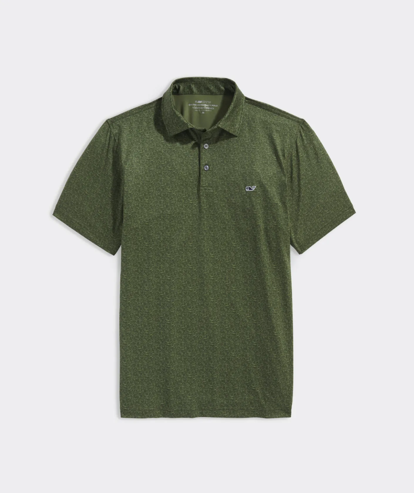 Polos<Vineyard Vines Printed Sankaty Polo Seagulls-Forest Oliv