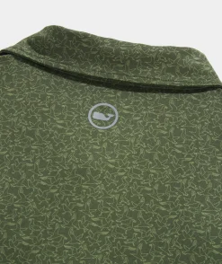 Polos<Vineyard Vines Printed Sankaty Polo Seagulls-Forest Oliv