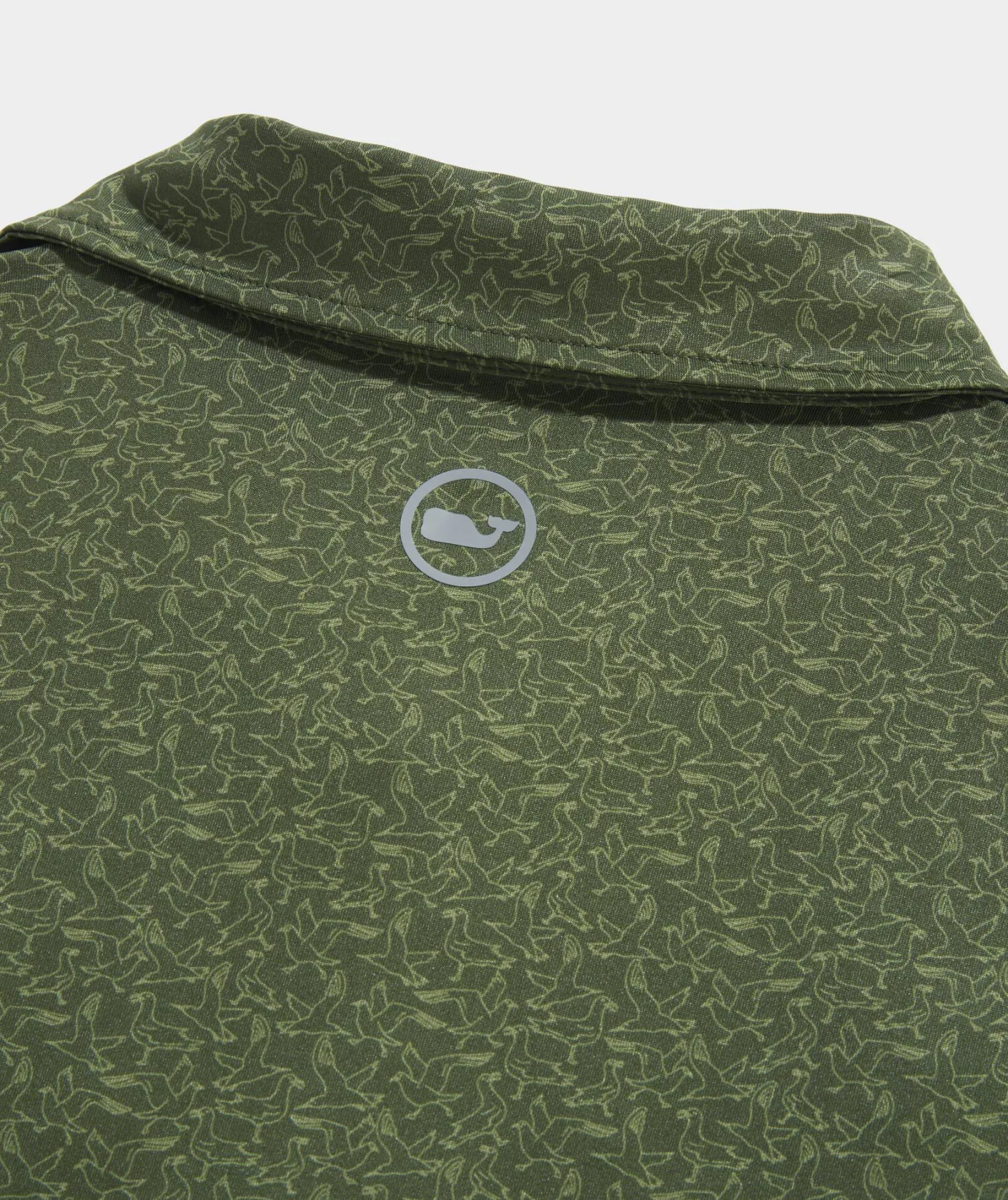Polos<Vineyard Vines Printed Sankaty Polo Seagulls-Forest Oliv