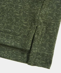 Polos<Vineyard Vines Printed Sankaty Polo Seagulls-Forest Oliv