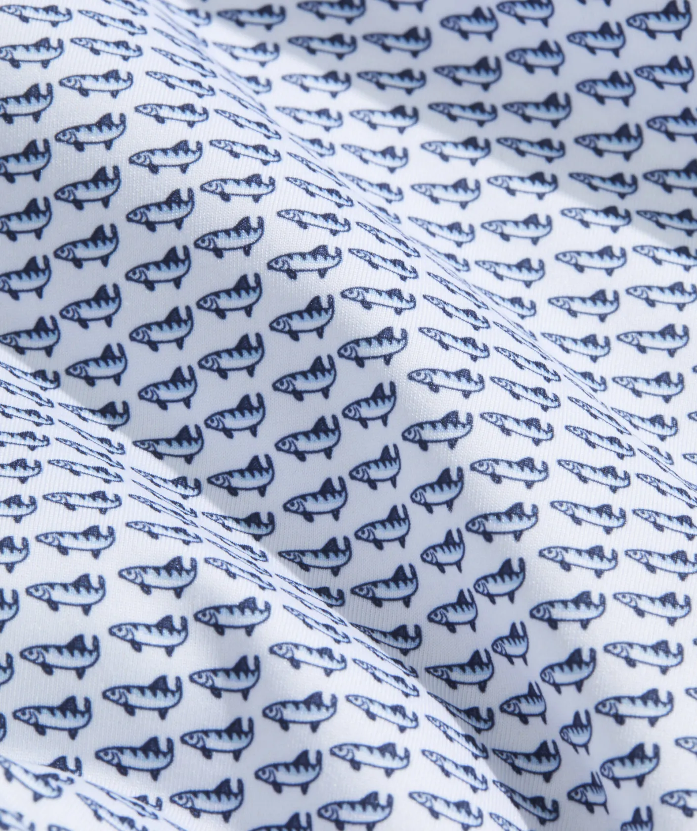Polos<Vineyard Vines Printed Sankaty Polo Bonefish White Cap