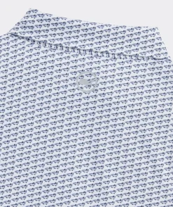 Polos<Vineyard Vines Printed Sankaty Polo Bonefish White Cap
