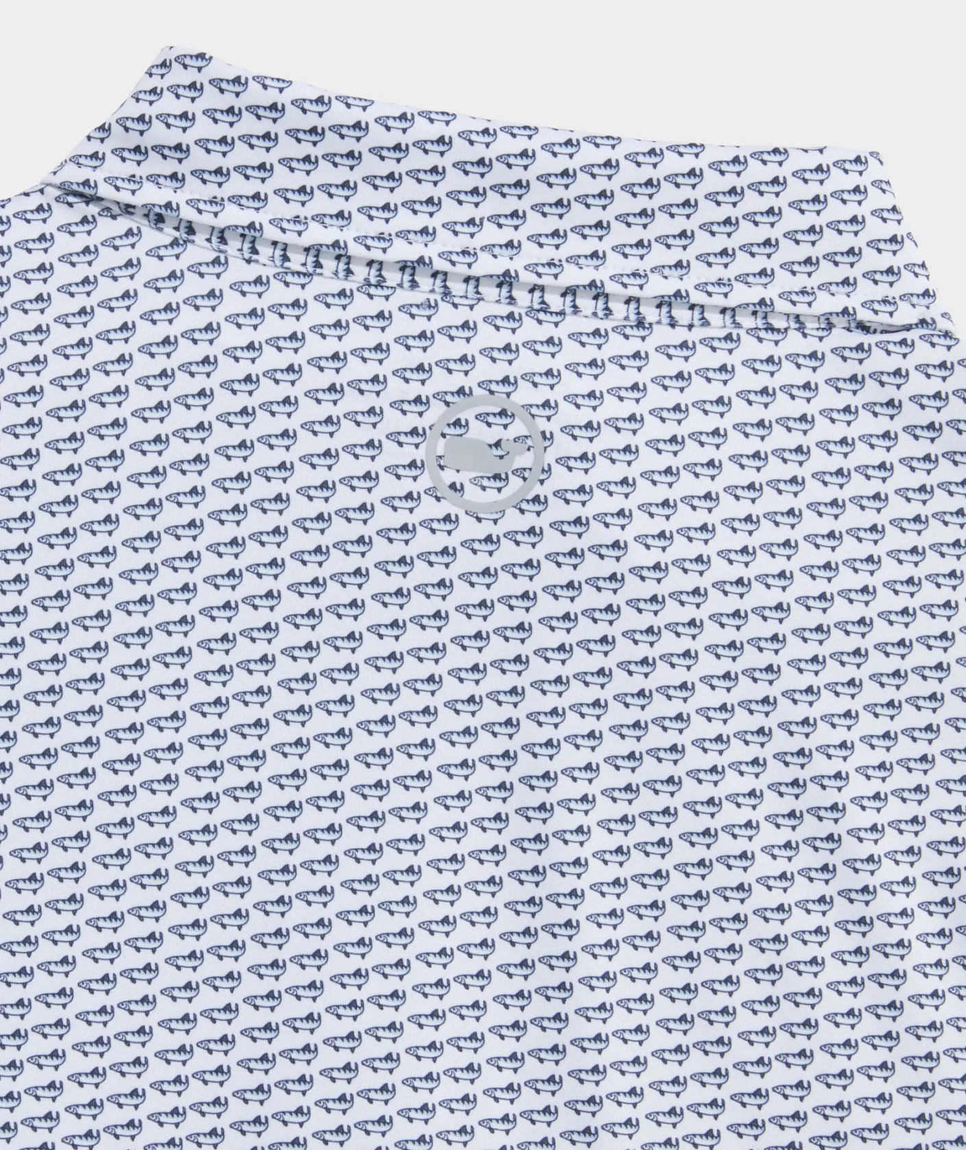 Polos<Vineyard Vines Printed Sankaty Polo Bonefish White Cap