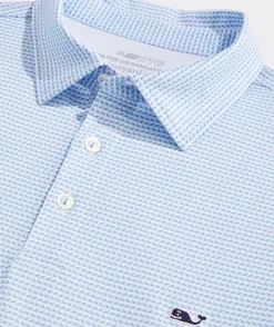 Polos<Vineyard Vines Printed Sankaty Polo Micro Waves Oc Brz