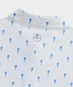 Polos<Vineyard Vines Printed Sankaty Polo Tennis Polo White