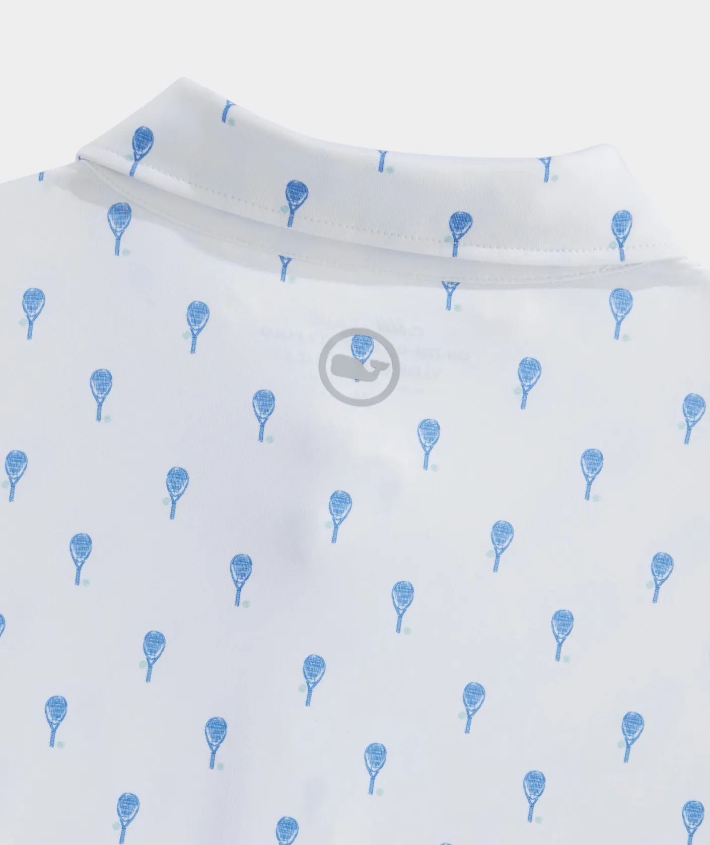 Polos<Vineyard Vines Printed Sankaty Polo Tennis Polo White