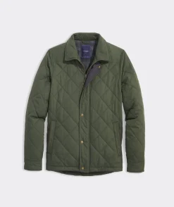 Jackets & Vests<Vineyard Vines Quilted Dorset Jacket Forest Olive