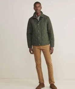 Jackets & Vests<Vineyard Vines Quilted Dorset Jacket Forest Olive