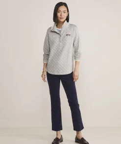 Sweatshirts & Sweatpants<Vineyard Vines Quilted Dreamcloth® Shep Shirt™ Toasted Almond Hthr