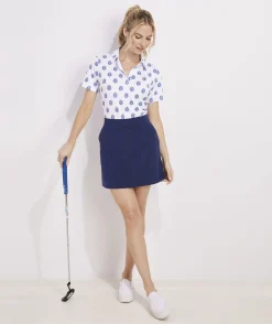 Shorts & Skorts<Vineyard Vines Retro Colorblock Performance Skort Turf Green