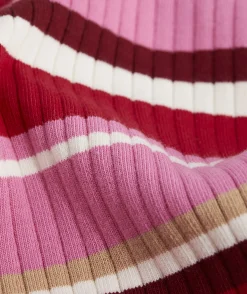 Dresses & Skirts<Vineyard Vines Rib Knit Midi Dress Ribbon Stripe - Red