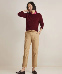 Sweaters<Vineyard Vines Ribbed Cashmere Polo Sweater Oatmeal Heather