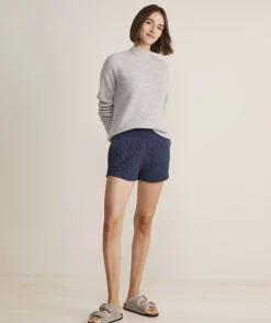Shorts & Skorts<Vineyard Vines Ribbed Luxe Sweater Shorts Marshmallow