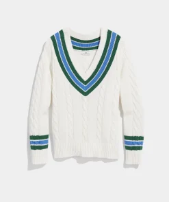 Sweaters<Vineyard Vines Rope Intarsia Crewneck Sweater Marshmallow