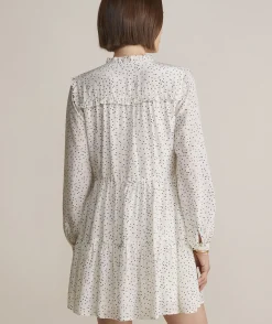 Dresses & Skirts<Vineyard Vines Ruffle Tiered Shirtdress Scattered Dot-Marsh