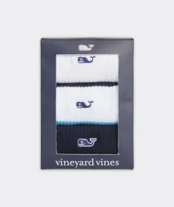 Shoes & Socks<Vineyard Vines Rugby Stripe Athletic 3-Pack Socks Multi