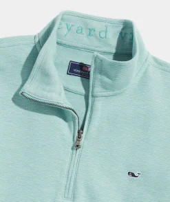 Quarter-Zips<Vineyard Vines Saltwater Quarter-Zip Aqua Ocean