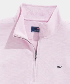 Quarter-Zips<Vineyard Vines Saltwater Quarter-Zip Pink Cloud Solid