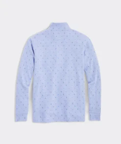 Quarter-Zips<Vineyard Vines Saltwater Quarter-Zip Anchor - Lt Blue Htr