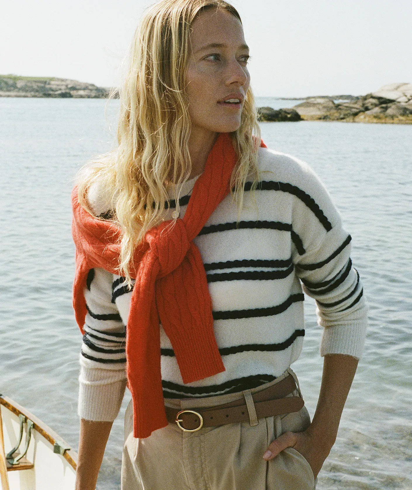 Sweaters<Vineyard Vines Seaspun Cashmere Colorblock Cardigan Camel