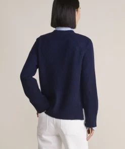 Sweaters<Vineyard Vines Seaspun Cashmere Ribbed Crewneck Sweater Tequila Sunrise