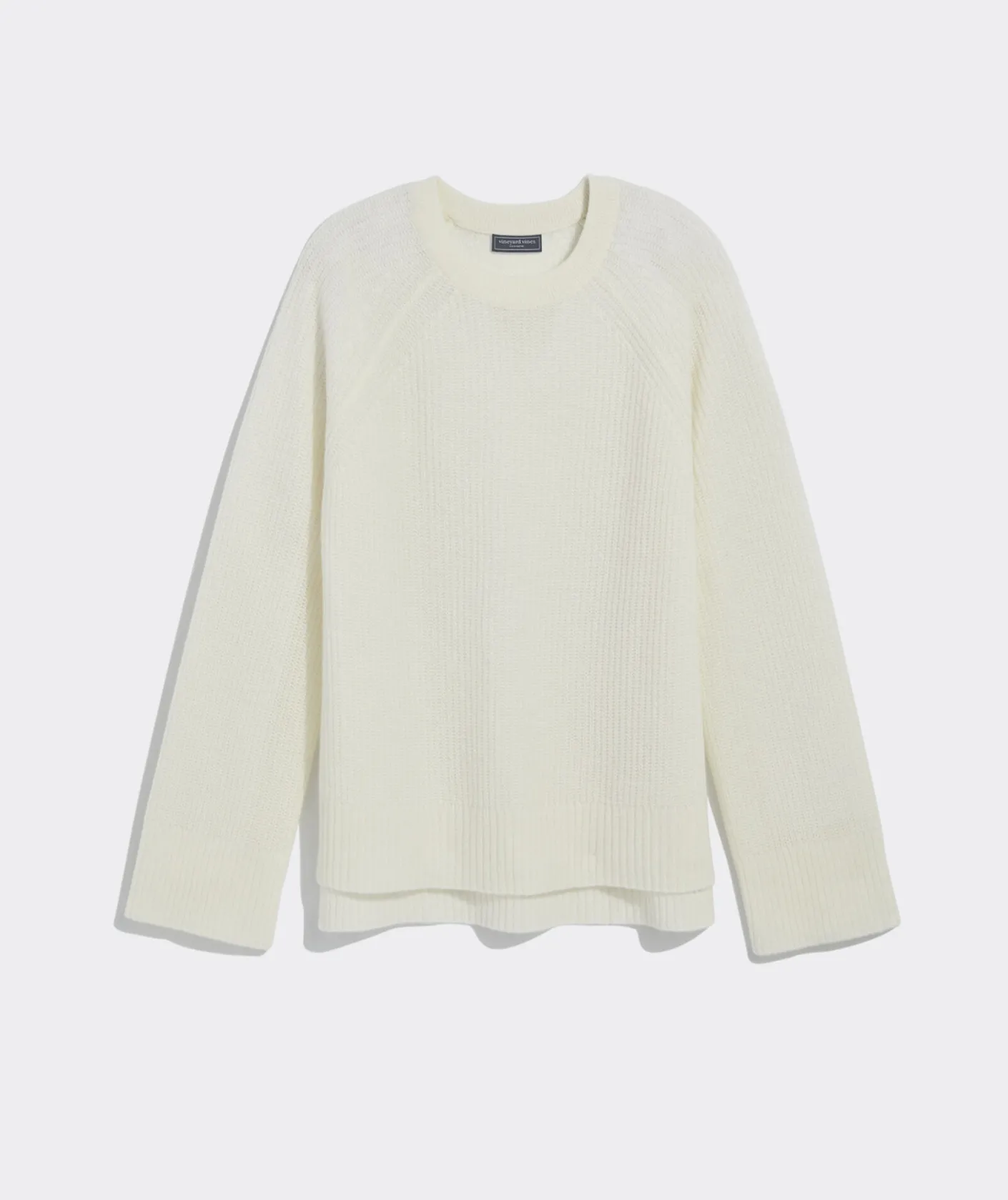 Sweaters<Vineyard Vines Seaspun Cashmere Ribbed Crewneck Sweater Aqua Ocean Heather