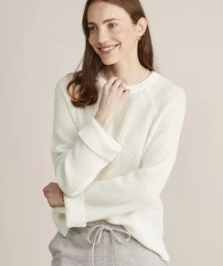 Sweaters<Vineyard Vines Seaspun Cashmere Ribbed Crewneck Sweater Aqua Ocean Heather