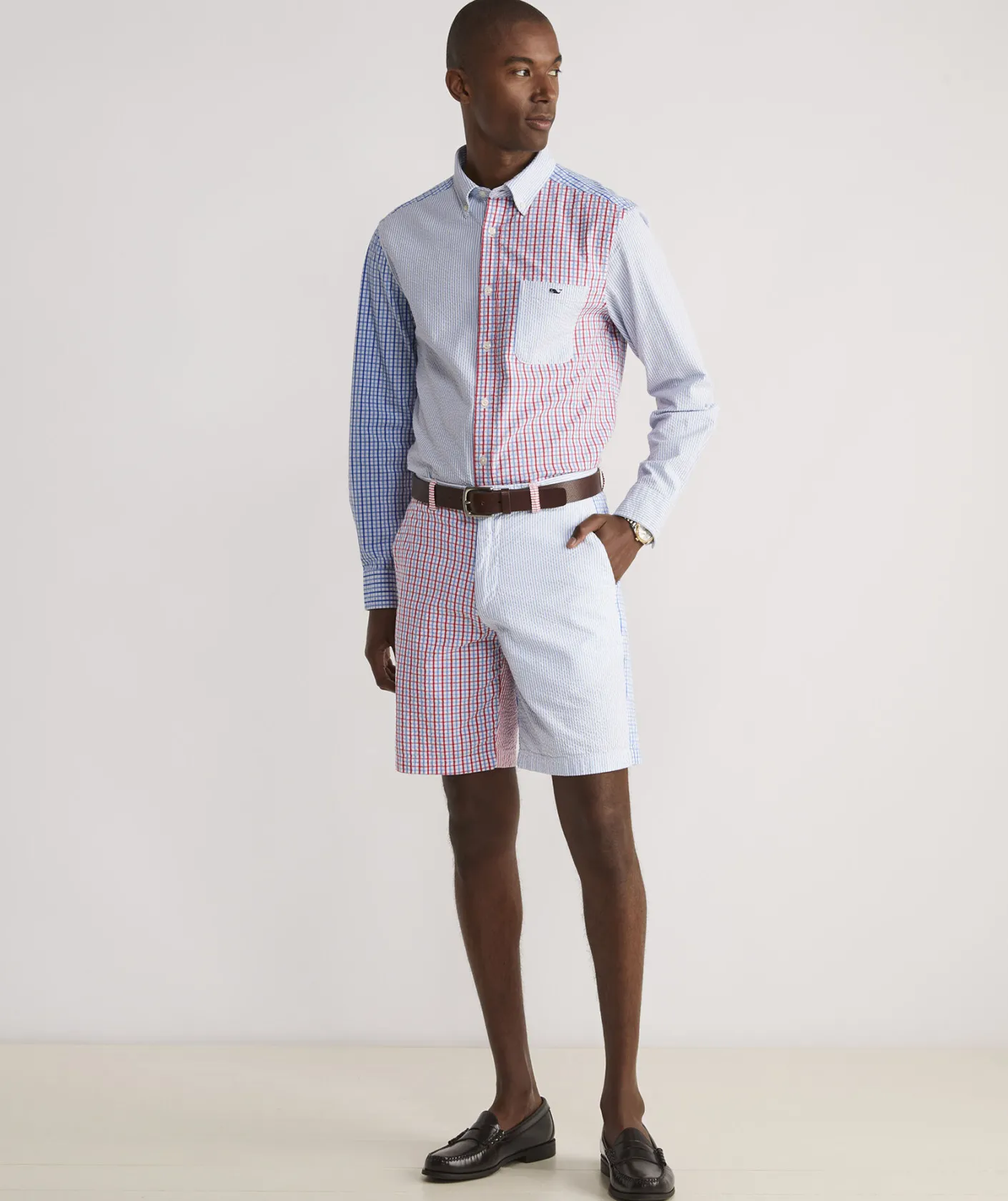 Shorts<Vineyard Vines Seersucker Party Stretch Breaker Shorts Sailors Red