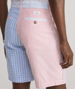 Shorts<Vineyard Vines Seersucker Party Stretch Breaker Shorts Sailors Red