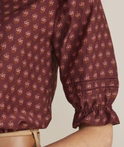 Shirts & Tops<Vineyard Vines Sequin Check Top Sequin Gingham-Navy