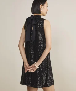 Dresses & Skirts<Vineyard Vines Sequin Swing Dress Jet Black