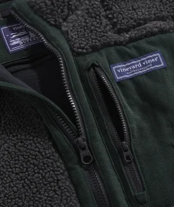 Sweatpants & Sweatshirts<Vineyard Vines Sherpa SuperShep™ Full-Zip Charcoal Heather