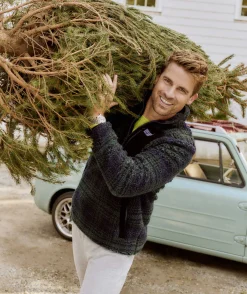 Sweatpants & Sweatshirts<Vineyard Vines Sherpa SuperShep™ Quarter-Zip Blackwatch Plaid