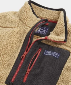 Quarter-Zips<Vineyard Vines Sherpa SuperShep™ Quarter-Zip Officer Khaki