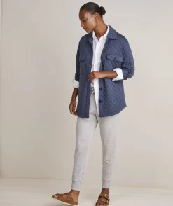 Shirts & Tops<Vineyard Vines Silk Twill Ruffle Collar Popover Provence Geo - Blue