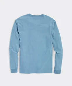 Tees<Vineyard Vines Ski Logo Long-Sleeve Tee Larkspur Heather