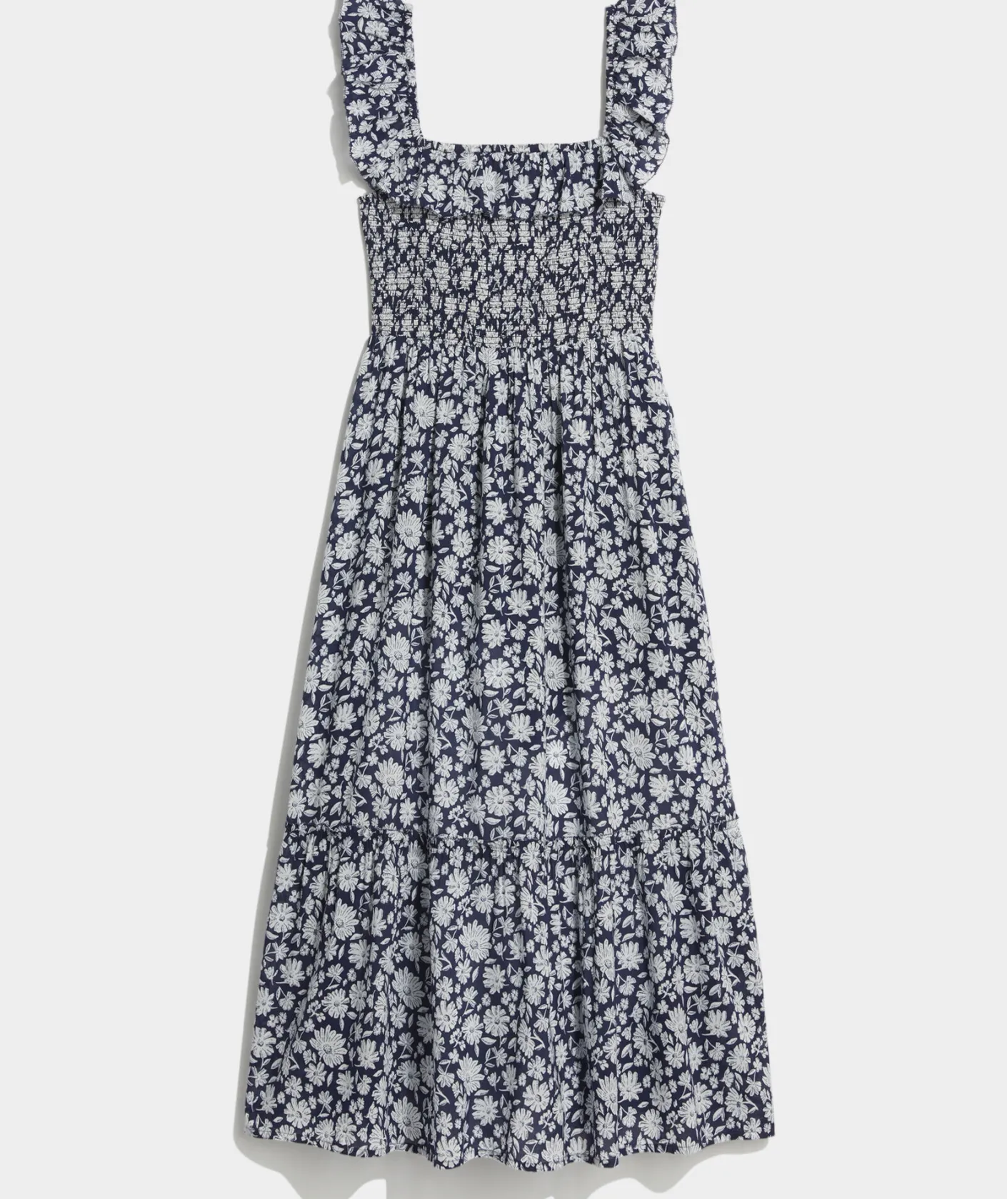Dresses & Skirts<Vineyard Vines Smocked Midi Dress Ivy Floral - Navy v2