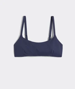 Swim & Cover-Ups<Vineyard Vines Square Neck Bikini Top Multi Chappy - Navy