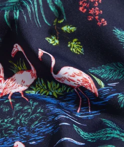 Swim & Cover-Ups<Vineyard Vines Square Neck One-Piece Nautical Navy