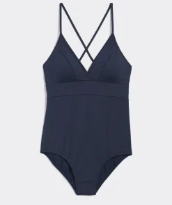 Swim & Cover-Ups<Vineyard Vines Square Neck One-Piece Multi Chappy - Navy