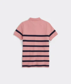 Polos For Men|Polos<Vineyard Vines St. Jean Stripe Sankaty Polo STP Pssn Frt/Wht Cap