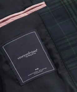 Blazers<Vineyard Vines Stretch Cotton Blackwatch Blazer Plaid- Green