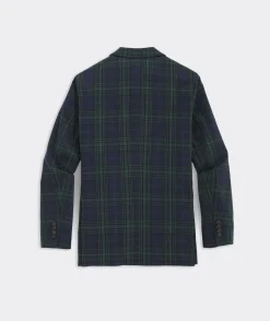 Blazers<Vineyard Vines Stretch Cotton Blackwatch Blazer Plaid- Green