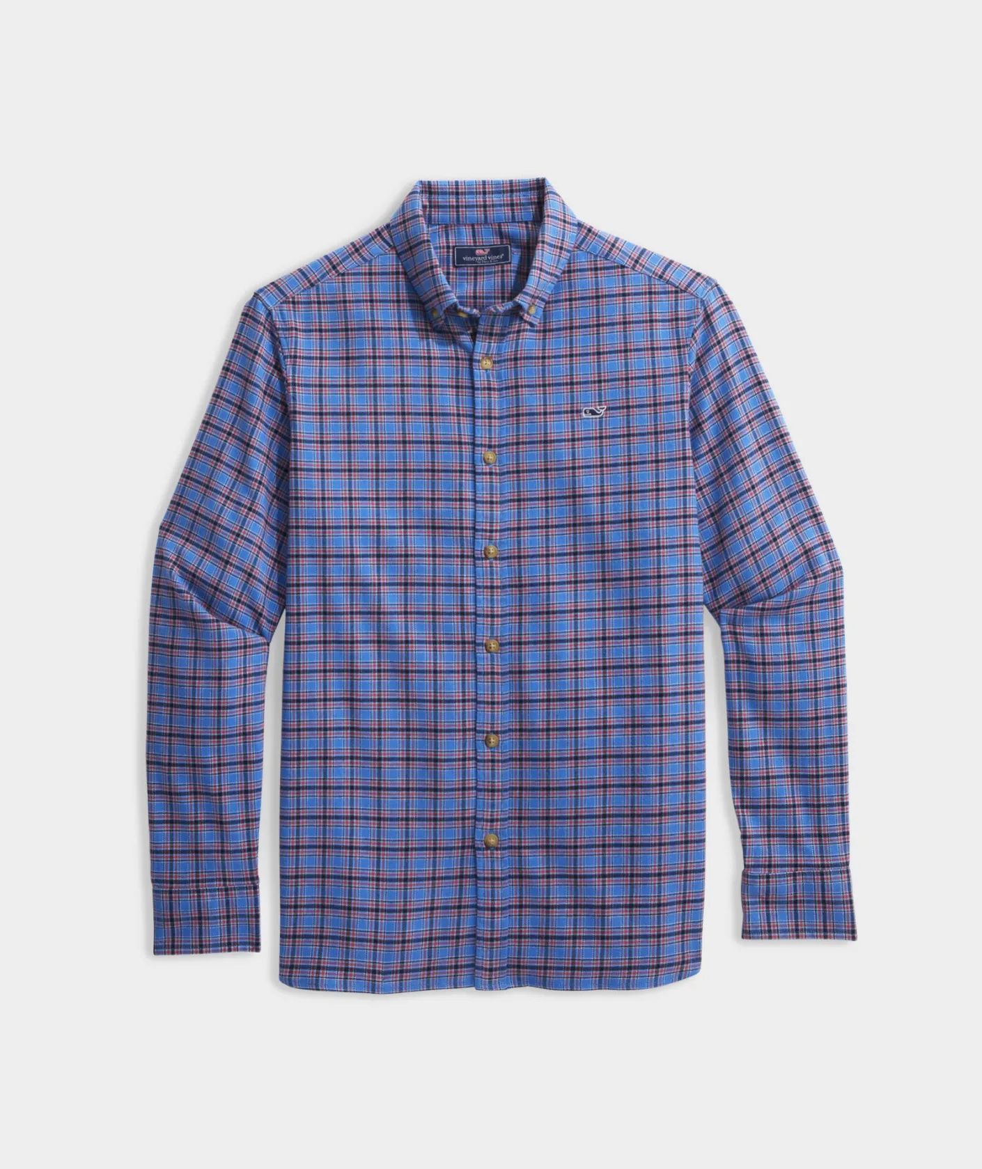 Button-Down Shirts<Vineyard Vines Stretch Flannel Check Shirt Chk Hull Blue