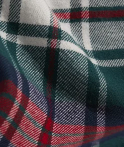 Button-Down Shirts<Vineyard Vines Stretch Flannel Tartan Shirt Charleston Green