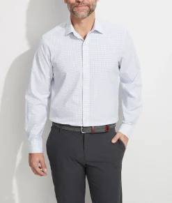 Button-Down Shirts<Vineyard Vines Stretch Poplin Check Spread Collar Shirt Spinnaker
