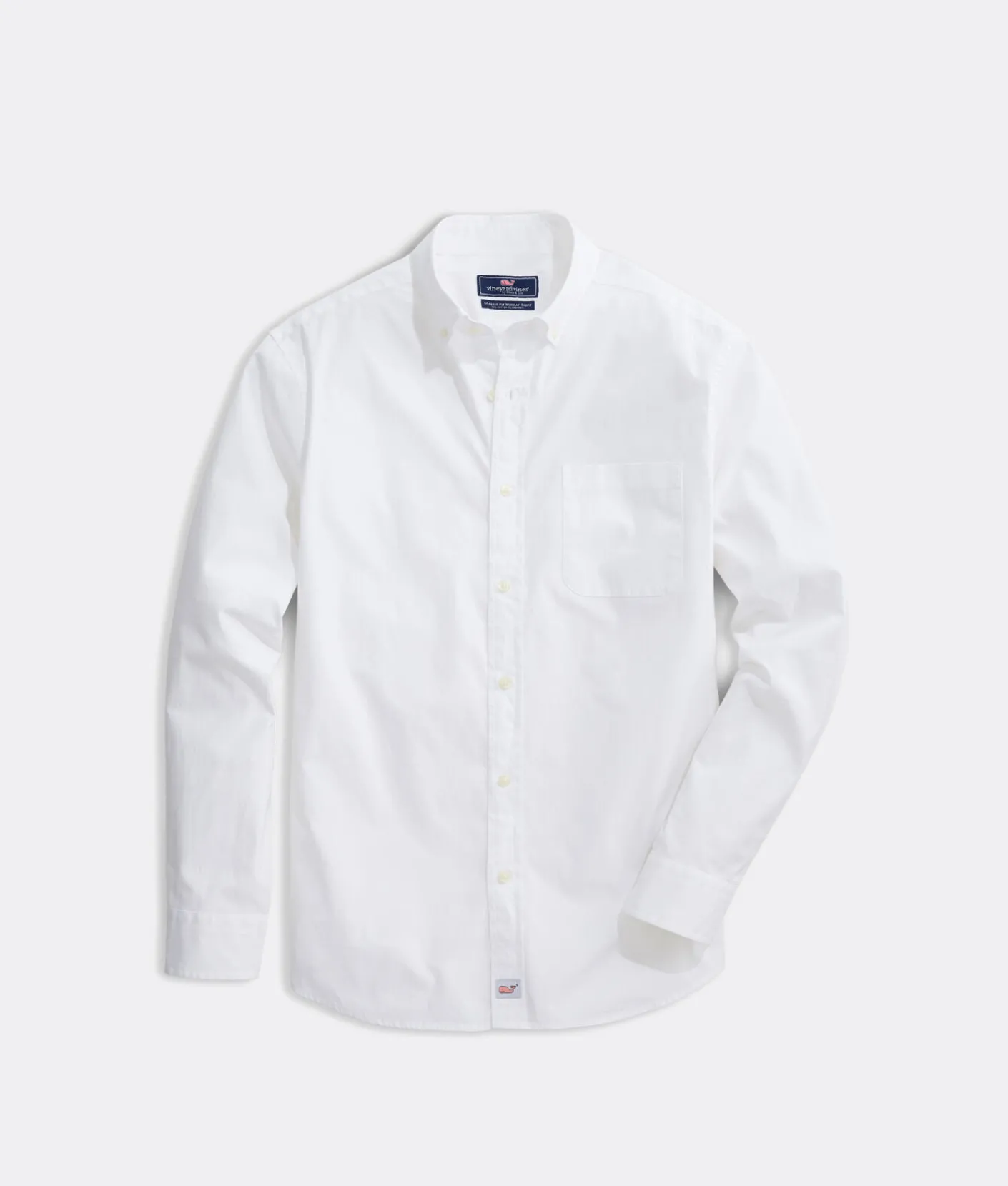 Button-Down Shirts<Vineyard Vines Stretch Poplin Solid Shirt White Cap