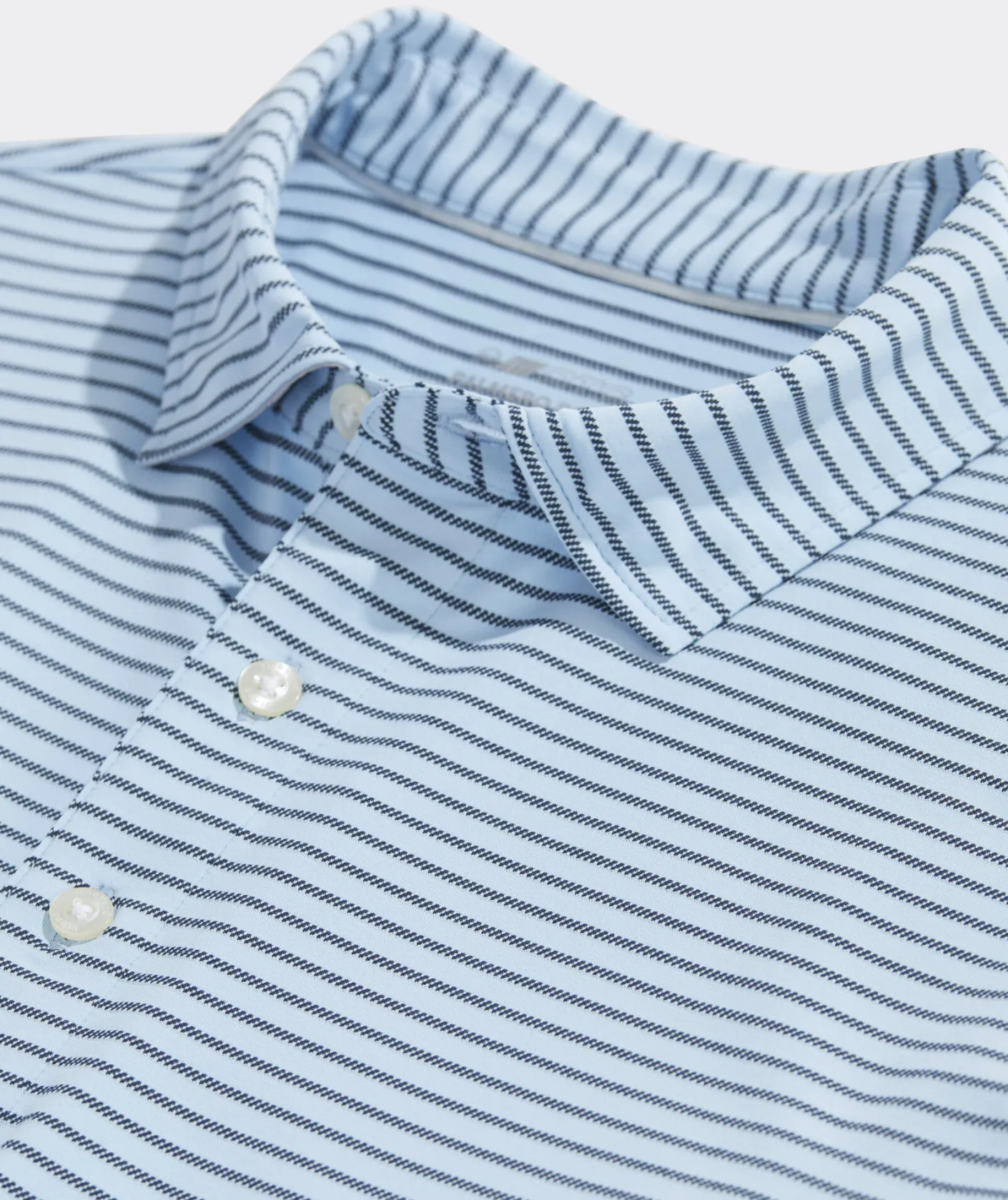 Mens|Button-Down Shirts<Vineyard Vines Stretch Poplin Stripe Shirt Ocean Breeze
