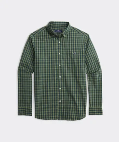 Button-Down Shirts<Vineyard Vines Stretch Poplin Tartan Shirt R St Chtn Green