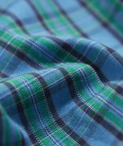 Button-Down Shirts<Vineyard Vines Stretch Poplin Tartan Shirt R St Micro Hull Blue